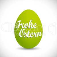 happy easter egg - frohe ostern - green