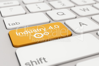 keyboard - industry - 4.0 - orange