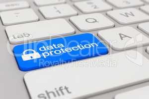 keyboard - data protection - blue