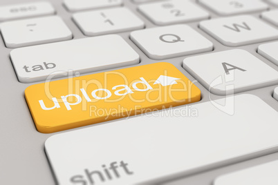 keyboard - upload - orange