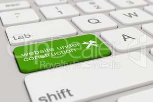 keyboard - website under construction - green