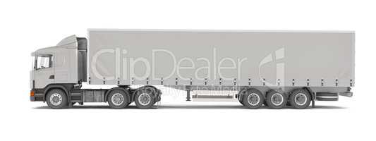 cargo truck - silver