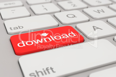 keyboard - download - red