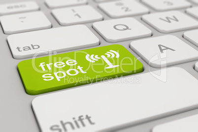 keyboard - free spot - green