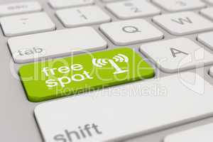 keyboard - free spot - green