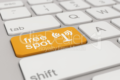 keyboard - free spot - orange