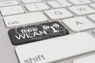 keyboard - free WLAN - black