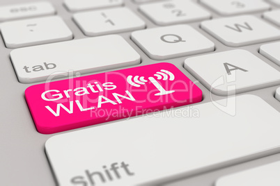 keyboard - Gratis WLAN - magenta