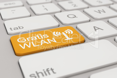 keyboard - Gratis WLAN - orange