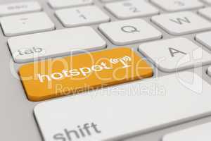 keyboard - hotspot - orange