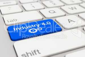 keyboard - industry - 4.0 - blue