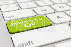 keyboard - industry - 4.0 - green
