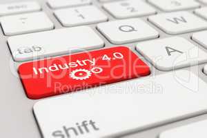 keyboard - industry - 4.0 - red