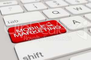 keyboard - mobile marketing - red