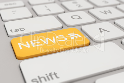 keyboard - news - orange