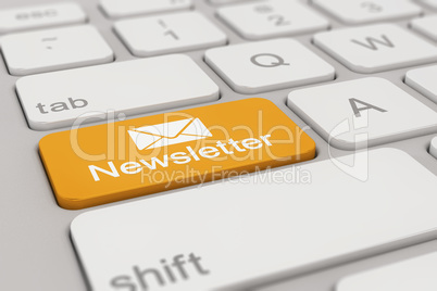 keyboard - newsletter - yellow