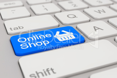 keyboard - online shop - blue