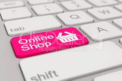 keyboard - online shop - magenta