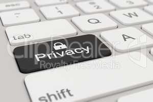 keyboard - privacy - black