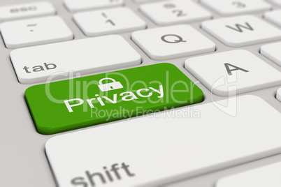 keyboard - privacy - green