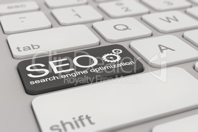 keyboard - search engine optimization - black