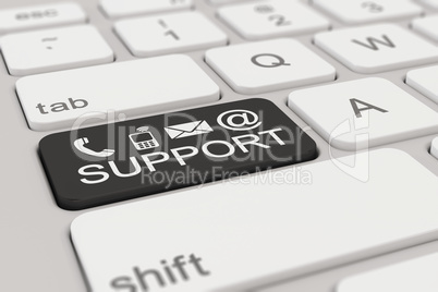 keyboard - support - black