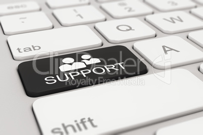 keyboard - support - black