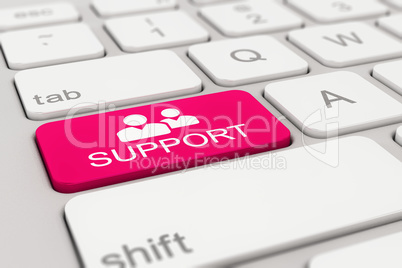 keyboard - support - magenta