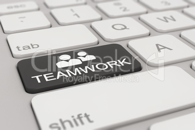 keyboard - teamwork - black