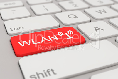 keyboard - WLAN - red