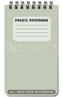 All-weather notebook used by police