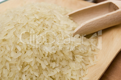 Close up on rice
