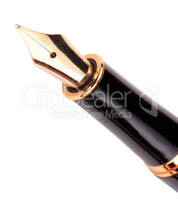 fountain pen isolated on white