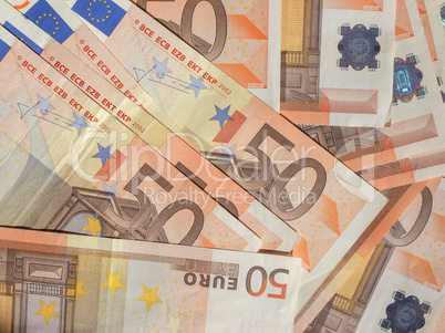 Fifty Euro notes