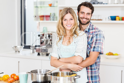 Young couple in the kitchen