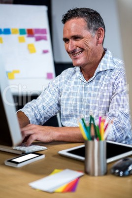 Man working on computer