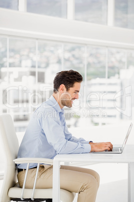 Businessman working on computer Businessman working on computer