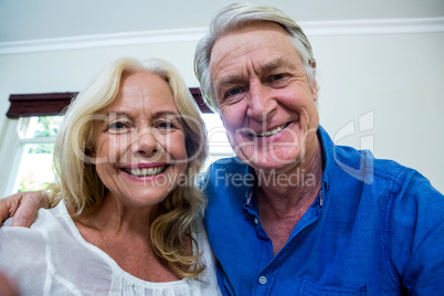 Happy senior couple at home Happy senior couple at home
