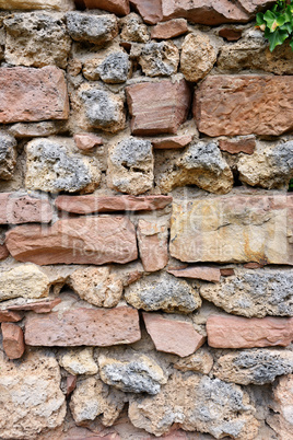 wall made of natural stone