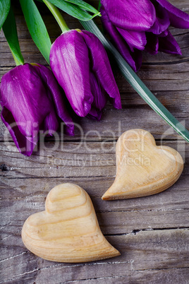 Tulip and hearts