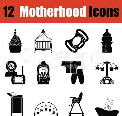 Set of motherhood icons