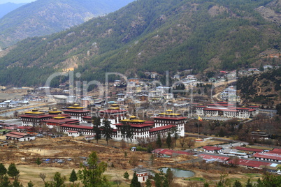 Tashichho Dzong in Thimphu