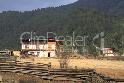 Countryside houses, Bhutan