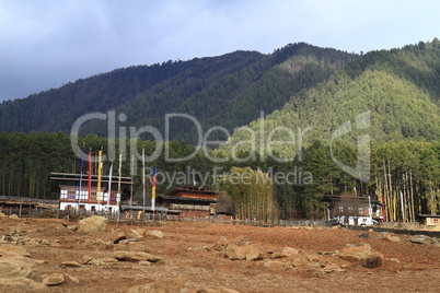 Countryside houses, Bhutan