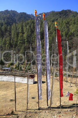Buddhist Prayer Flags - Kingdom of Bhutan