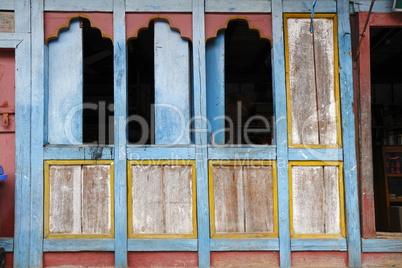 Painting work at the Dzong