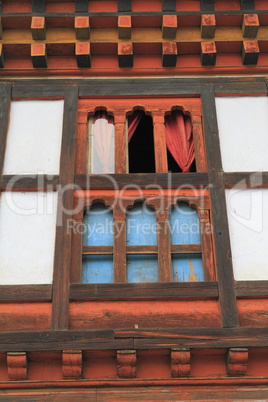 Painting work at the Dzong