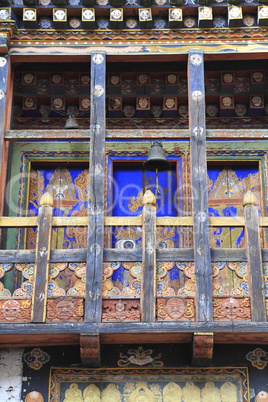 Painting work at the Dzong