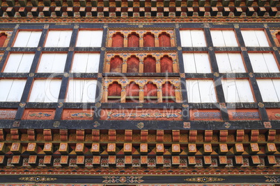 Painting work at the Dzong