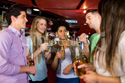 Friends drinking beer